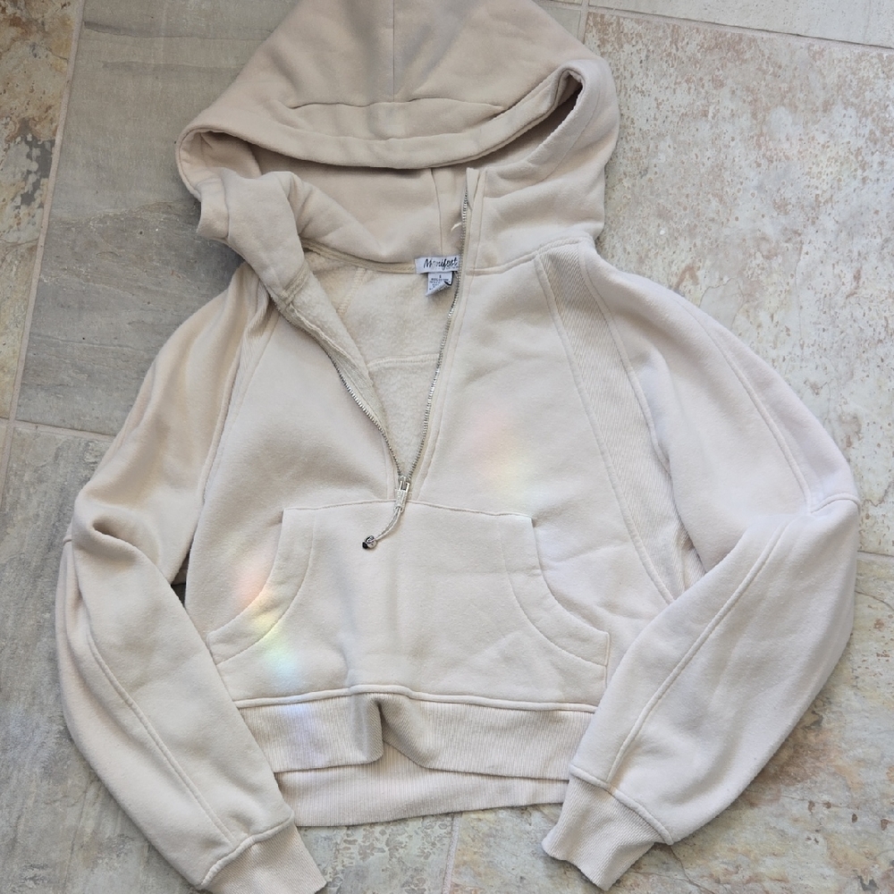Cream Hooded Sweatshirt